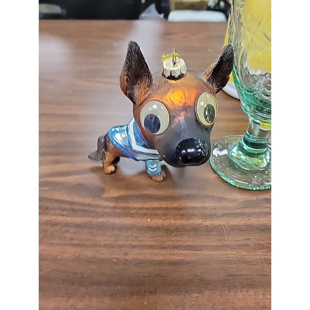 NEW Chihuahua Living Quarters Puppy Dog w/ Sailor Shirt Christmas Ornament Rare